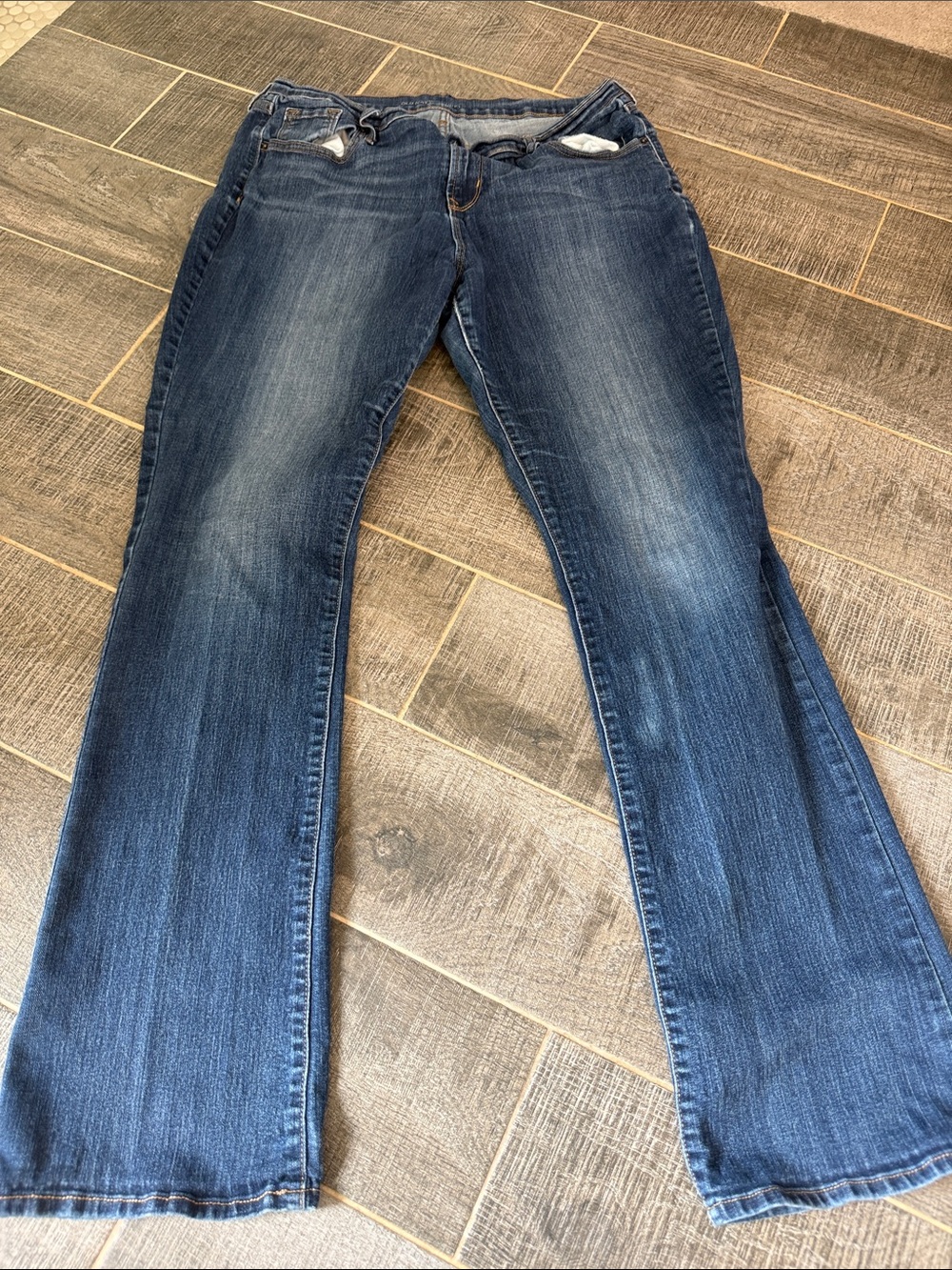 Old Navy Women's Dark Blue Flare Jeans